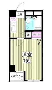 アクア江戸川橋【1階】の間取り