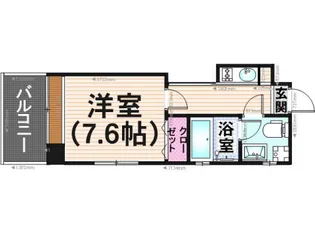 エステートモア大橋クリオ【4階】の間取り