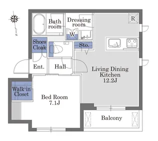 シャーメゾン左門町【3階】の間取り