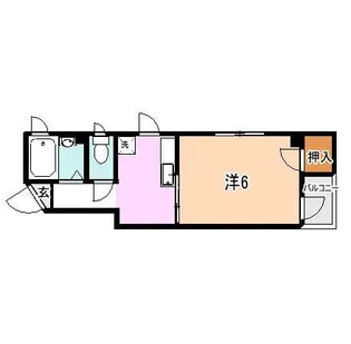 フロスト堀江【4階】の間取り