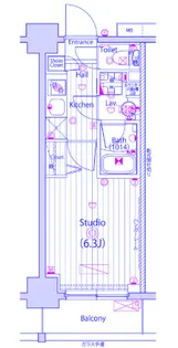 グランド・ガーラ横浜【4階】の間取り