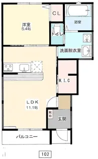 ララシルティ【1階】の間取り