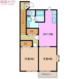 アルファパークI【2階】の間取り