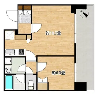 Brillia Tower 浜離宮【18階】の間取り