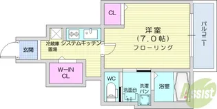 セレナヴィラ落合【1階】の間取り