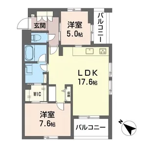 アルテmM【4階】の間取り