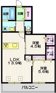 LAY HALELEA【2階】の間取り