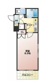 菱和パレス品川島津山【3階】の間取り