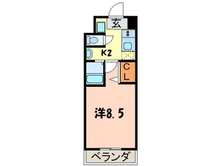 ウィステリア神宮西【8階】の間取り