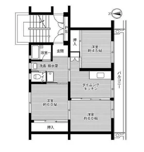 ビレッジハウス上原1号棟【1階】の間取り