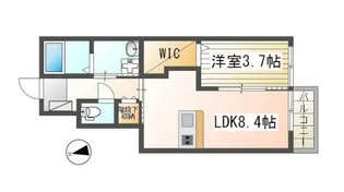オーキッド【1階】の間取り