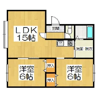 カナーコート【1階】の間取り