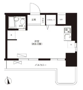 リーノ新宿若松町【4階】の間取り