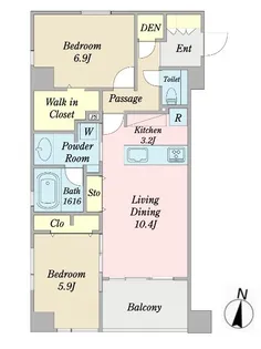 LATTICE東松戸【2階】の間取り