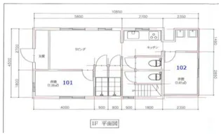 ときわ台Machiya【1階】の間取り