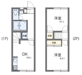 レオパレスドリーム・エイト【1階】の間取り