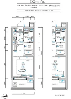 RELUXIA中野鷺宮【3階】の間取り