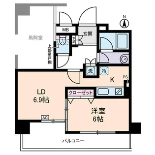 サンクレイドルレヴィール池袋【3階】の間取り