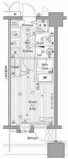 グランド・ガーラ横濱元町【10階】の間取り