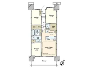 シティテラス新小岩【10階】の間取り