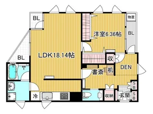 緑段の舎【2階】の間取り