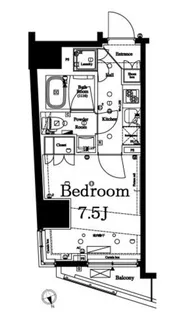 アクサス新宿戸山【8階】の間取り