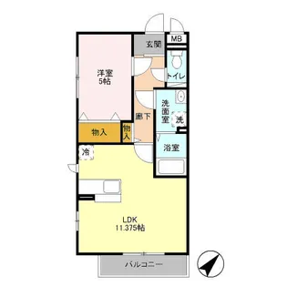 メゾンレシエル【3階】の間取り