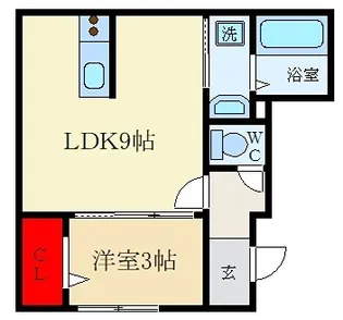 ザ・リッツクラブ楓【1階】の間取り