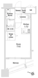 エンクレスト天神シティ【5階】の間取り