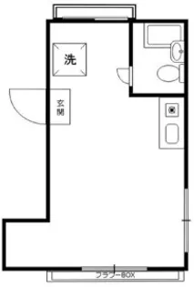 三軒茶屋ハイツ【2階】の間取り