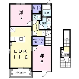 プラム ビレッジII【2階】の間取り