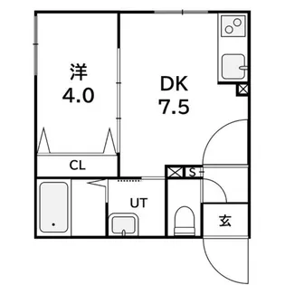 ラフィーネ西町【4階】の間取り