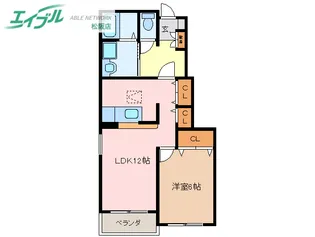 プルミエ・ラムール B棟【1階】の間取り