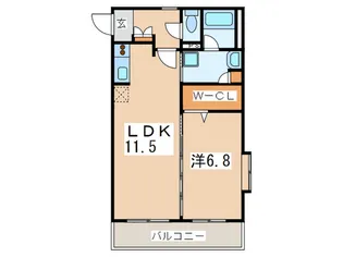 フラワ-ウィ-ク【1階】の間取り