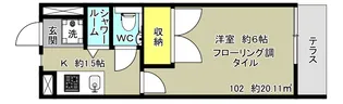 アーバンハイム阿佐谷【1階】の間取り