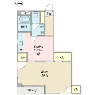 セキニメゾン【2階】の間取り