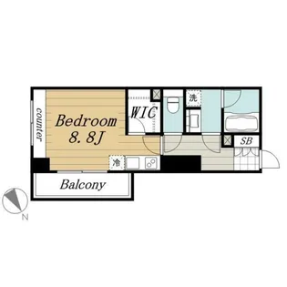 オーク高輪II【6階】の間取り