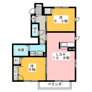 スタースクエア B【1階】の間取り