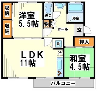 車返団地【当店限定物件】【4階】の間取り