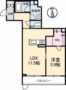 ベルセーヌ【1階】の間取り