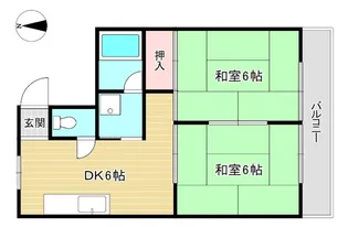 Yコーポ【4階】の間取り