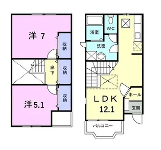 グリーンヒルズ宮崎台B【1階】の間取り