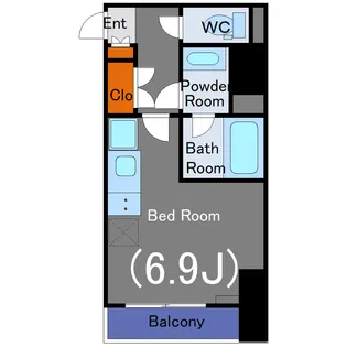 RELUXIA品川西大井【1階】の間取り