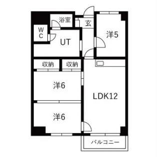 第二美香保ローズビラ【2階】の間取り