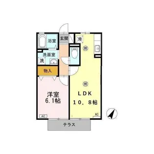 ヴェルドミール山ノ神II B棟【1階】の間取り