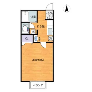 アーバンハイツ【2階】の間取り