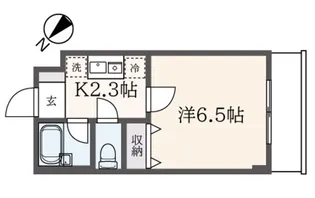 メイフェアフラット【4階】の間取り