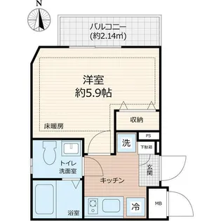 ピアコートTM東武練馬 五番館【5階】の間取り