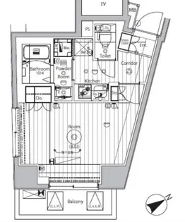 プロスタイルウェルス西早稲田【5階】の間取り