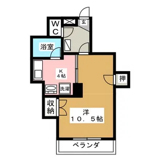 サステナブル庄内通【2階】の間取り